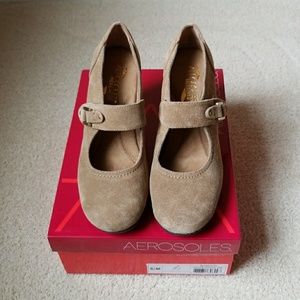 Aerosoles taupe suede